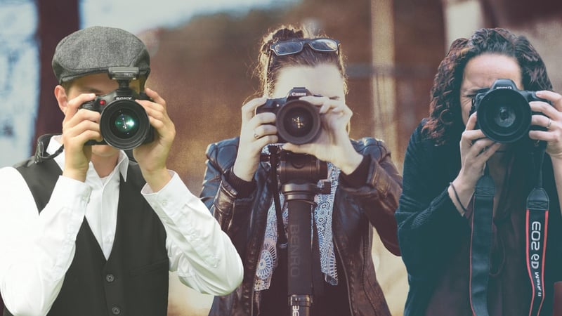 Paparazzi capturing celebrity news